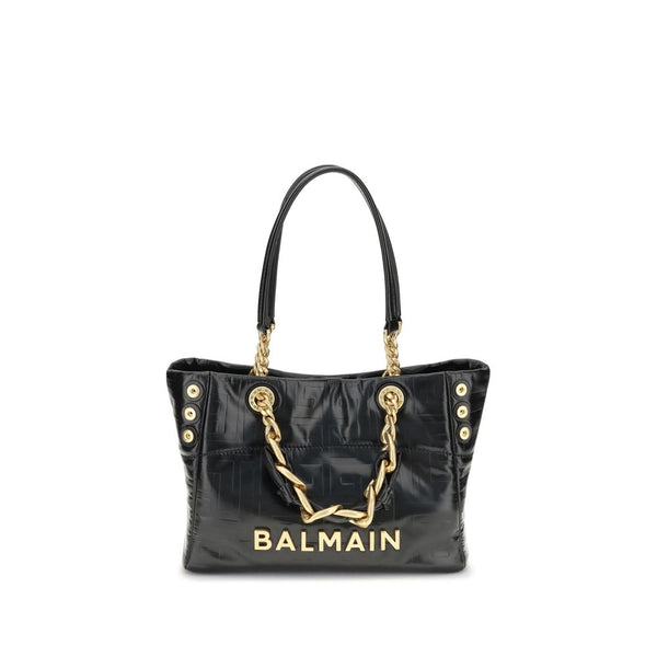 Balmain Black Calf Leather Bos Taurus Shoulder Bag