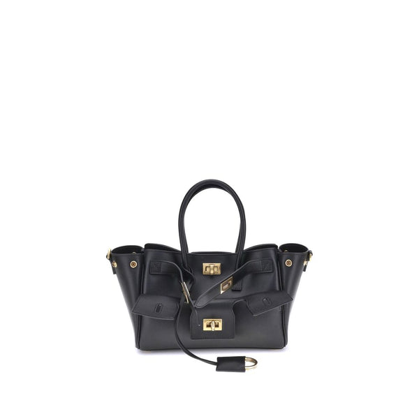 Balenciaga Black Calf Leather Bos Taurus Shoulder Bag