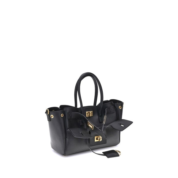 Balenciaga Black Calf Leather Bos Taurus Shoulder Bag