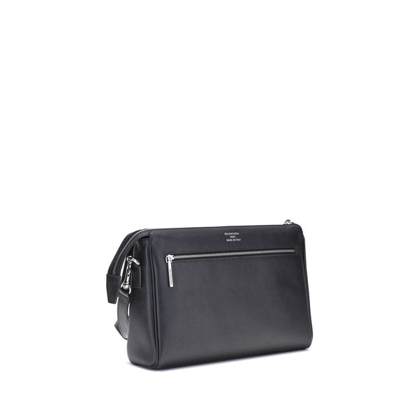 Balenciaga Black Calf Leather Bos Taurus Shoulder Bag