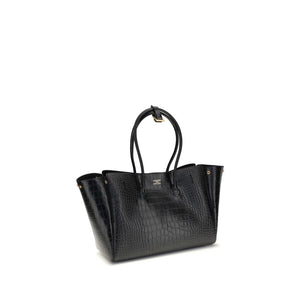 Balenciaga Black Calf Leather Bos Taurus Shoulder Bag