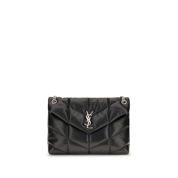 Saint Laurent Black Lamb Ovis Aries Aries Shoulder Bag