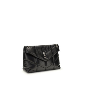 Saint Laurent Black Lamb Ovis Aries Aries Shoulder Bag
