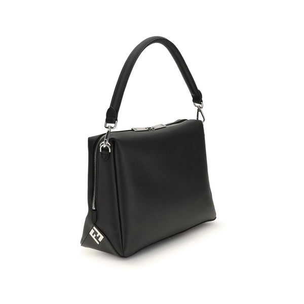Fendi Black Calf Leather Bos Taurus Shoulder Bag