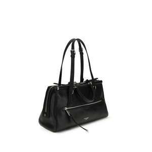 Dolce & Gabbana Black Calf Leather Bos Taurus Shoulder Bag