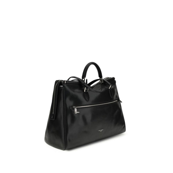 Dolce & Gabbana Black Calf Leather Bos Taurus Handbag