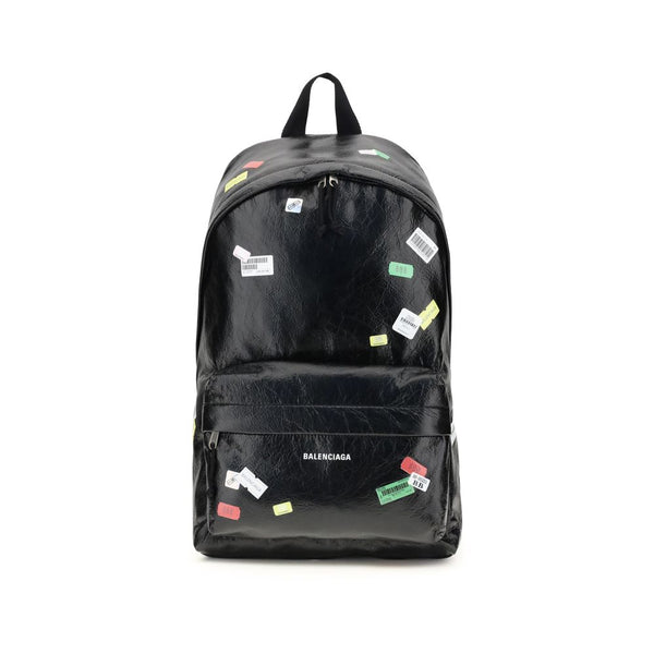 Balenciaga Black Lamb Ovis Aries Aries Backpack