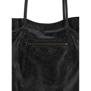 Balenciaga Black Lamb Ovis Aries Aries Shoulder Bag