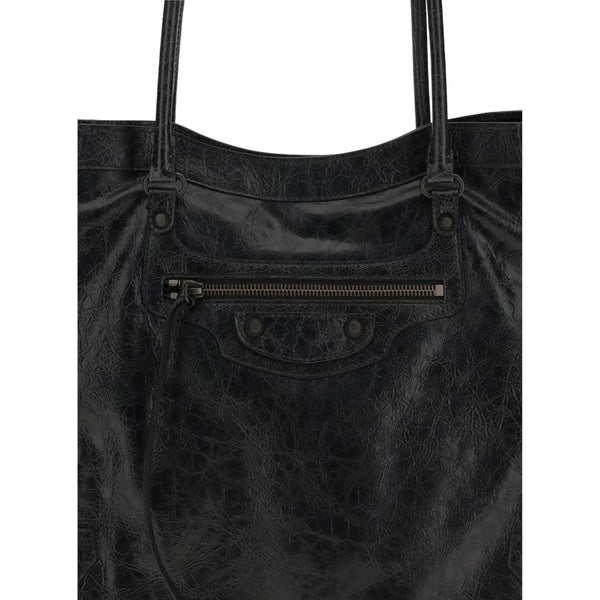 Balenciaga Black Lamb Ovis Aries Aries Shoulder Bag