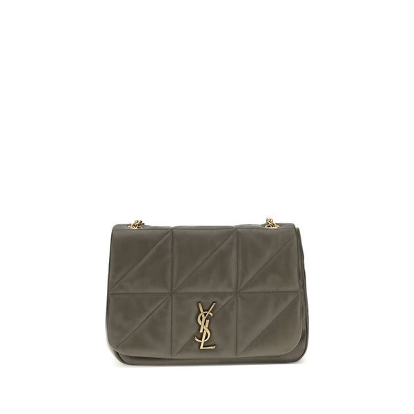 Saint Laurent Green Calf Leather Bos Taurus Shoulder Bag
