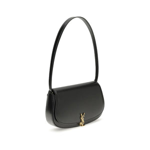 Saint Laurent Black Calf Leather Bos Taurus Shoulder Bag