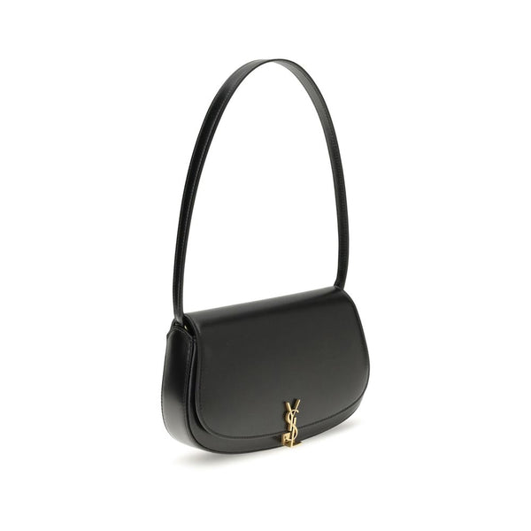 Saint Laurent Black Calf Leather Bos Taurus Shoulder Bag