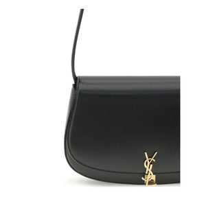 Saint Laurent Black Calf Leather Bos Taurus Shoulder Bag