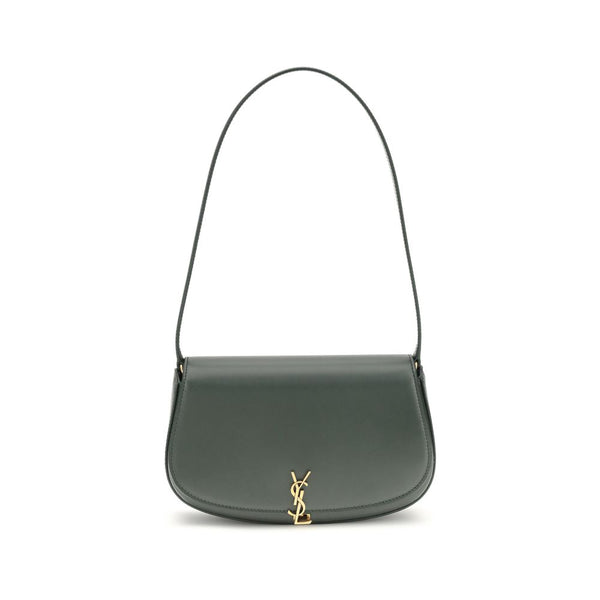 Saint Laurent Green Calf Leather Bos Taurus Shoulder Bag